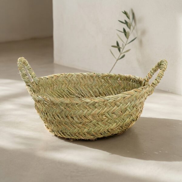 Cesto de Esparto con Asas